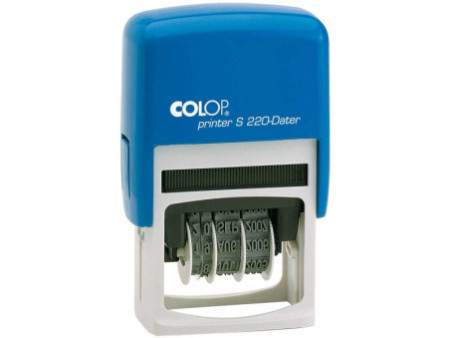 COLOP Tampon dateur Printer S220, bleu/gris