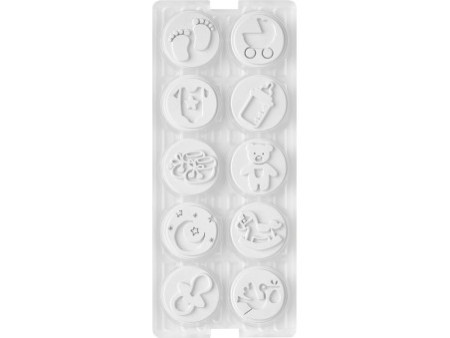 COLOP Kit tampon à motif 'LITTLE NIO' bébé, blanc