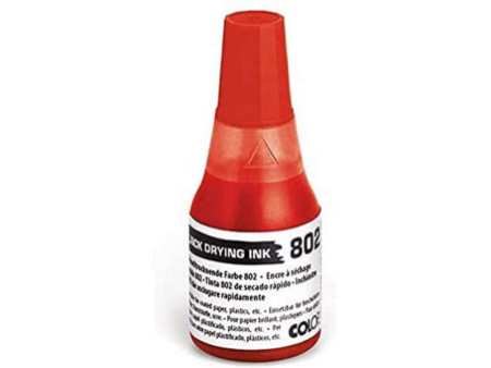 COLOP Encre pour tampon encreur 802, séchage rapide, rouge
