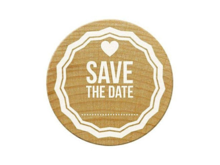 COLOP Tampon à motif Woodies 'Save The date'