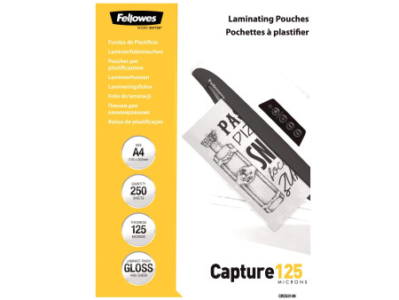 Fellowes Pochette de plastification, A4, 250 microns