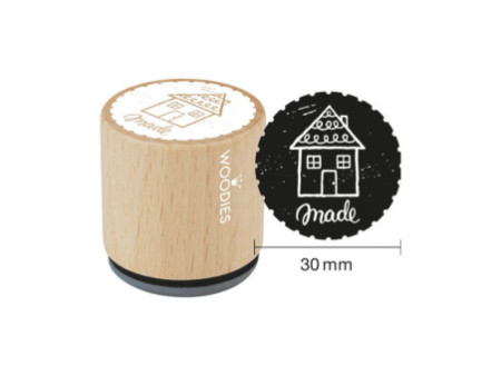 COLOP Tampon à motif Woodies Handmade 'fait maison'