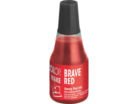 COLOP Encre pour tampon encreur MAKE, 25 ml, brave red