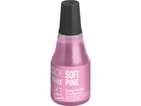 COLOP Encre pour tampon encreur MAKE, 25 ml, soft pink