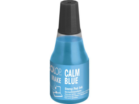 COLOP Encre pour tampon encreur MAKE, 25 ml, calm blue