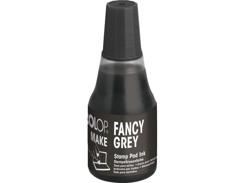 COLOP Encre pour tampon encreur MAKE, 25 ml, fancy grey
