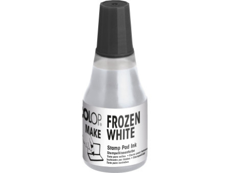 COLOP Encre pour tampon encreur MAKE, 25 ml, frozen white