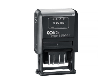 COLOP Tampon de date Printer S260/L1 'RECU le', noir