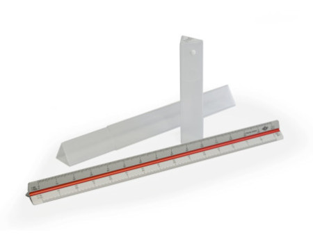 WEDO Echelle de réduction triangulaire Architecte, argent