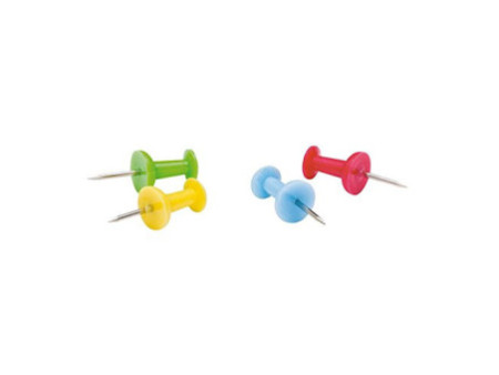 WEDO Punaises, dans une boîte transparente, couleurs assorti
