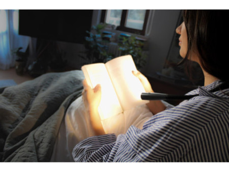 WEDO Lampe de lecture LED LOOPLIGHT, rechargeable, noir/gris