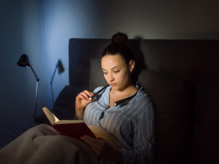 WEDO Lampe de lecture LED LOOPLIGHT, rechargeable, noir/gris
