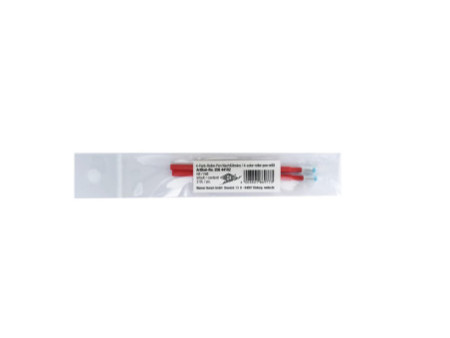 WEDO Recharge mine gel pour stylo à bille 4 couleurs, rouge