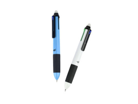 WEDO Stylo à bille à quatre couleurs, effaçable, présentoir