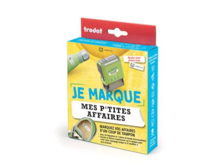 trodat Tampon 'Je marque mes p'tites affaires', vert