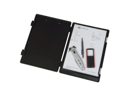 WEDO Porte-bloc à pince XS, format A4, noir,