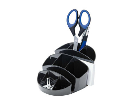 WEDO Pot multifonctions Rotondo, 11 compartiments, noir