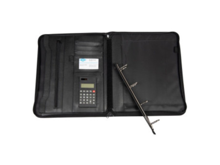 WEDO Porte-documents, A4, avec calculatrice, couleur: noir