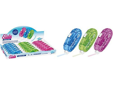 WEDO Roller de colle SLIDE, 6 mm x 8 m, présentoir de 18