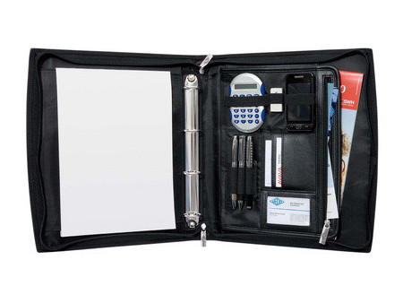 WEDO Porte-documents Elegance, A4, similicuir/nylon, noir