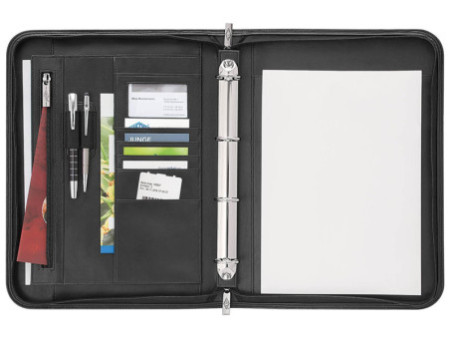 WEDO Chemise de conférence Accento, A4, similicuir, noir