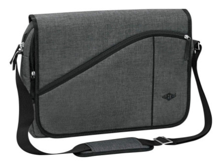 WEDO Sacoche pour notebook Messenger Bag COLLEGE, gris