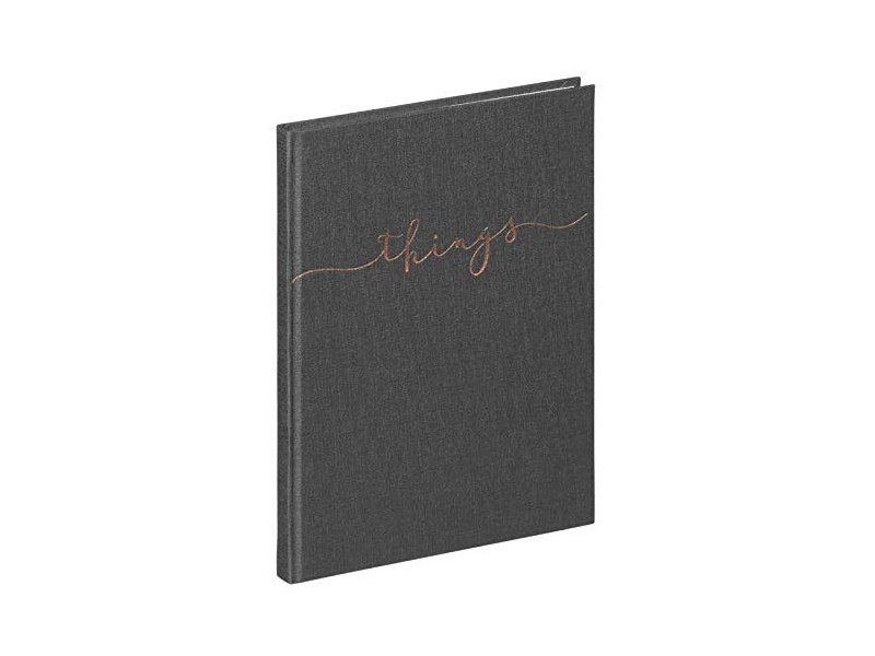PAGNA Carnet de notes 'things', A5, uni, gris