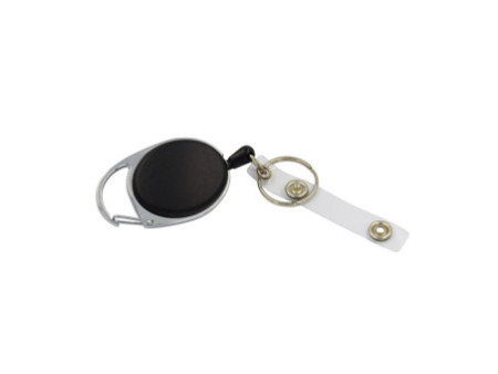 WEDO Clip de ceinture avec cordon en nylon extensible, noir/