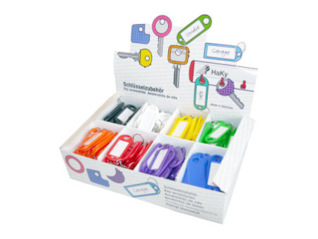 WEDO Porte-clés avec anneau, diamètre: 18 mm, présentoir