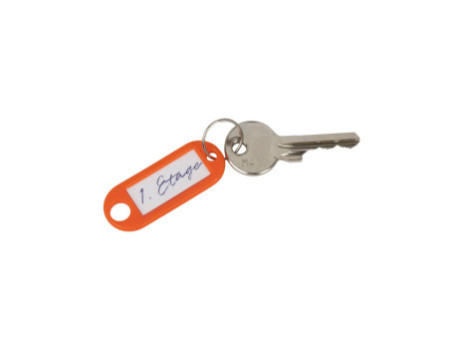 WEDO Porte-clés avec anneau, diamètre: 18 mm, présentoir