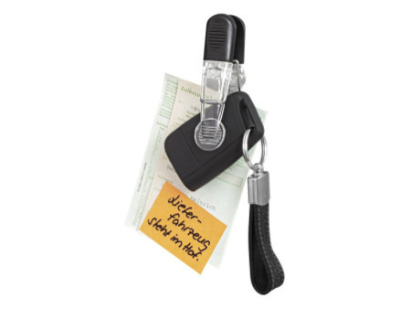 WEDO Aimants clip GLOSSY, kit de 4, noir / transparent