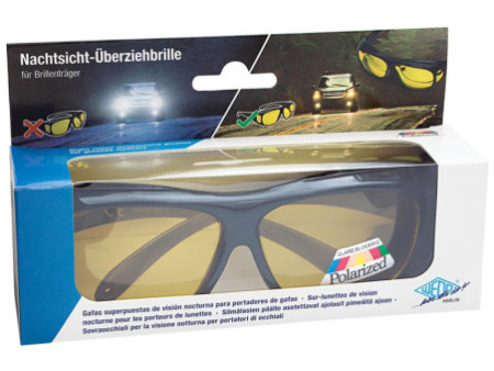 WEDO Sur-lunettes de vision nocturne pour conducteur, étui à