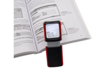 WEDO Loupe Outdoor rectangulaire à éclairage LED, rouge
