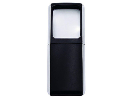 WEDO Loupe rectangulaire avec éclairage à LED, noir