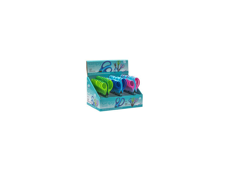 WEDO Ciseaux Gripy, ronds, longueur 130 mm, présentoir de 30