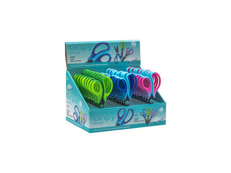 WEDO Ciseaux Gripy, ronds, longueur 175 mm, présentoir de 30