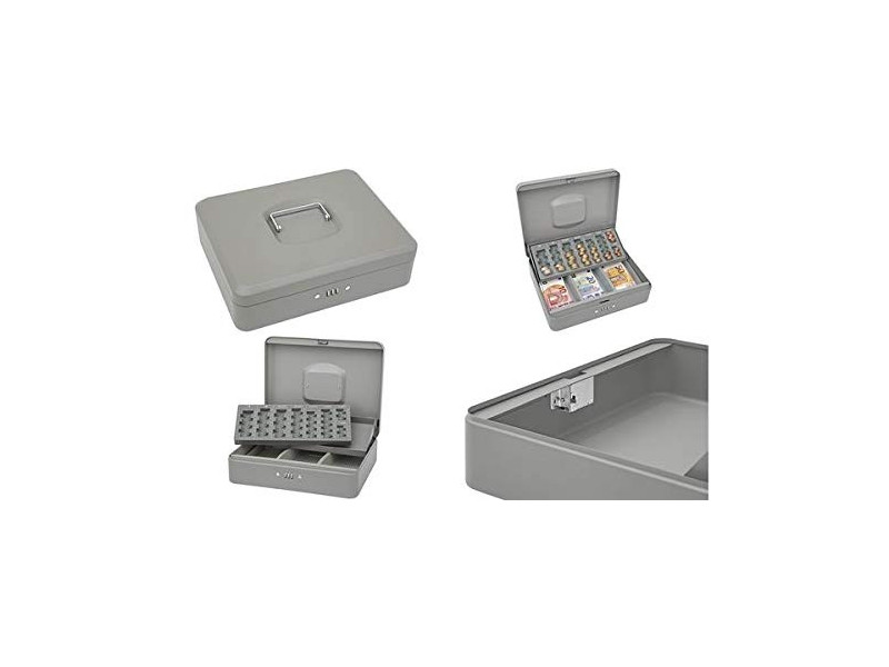 WEDO Caisse à monnaie standard, serrure à combinaison, gris