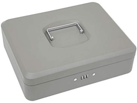 WEDO Caisse à monnaie standard, serrure à combinaison, gris