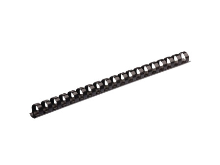 Fellowes Peigne à relier en plastique, A4, 8 mm, noir
