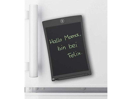 WEDO Ardoise LCD, 8,5 pouces (21,59 cm), noir, présentoir