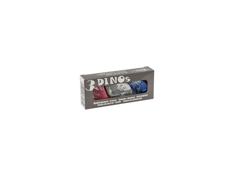WEDO Gomme en plastique Pierre 'DINO', set de 3