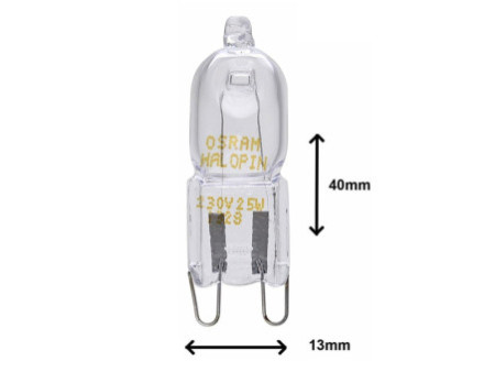 LEDVANCE Ampoule de four HALOPIN OVEN, 40 Watt, G9