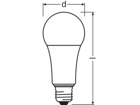 LEDVANCE Ampoule LED CLASSIC A DIM, 14 Watt, E27, mat