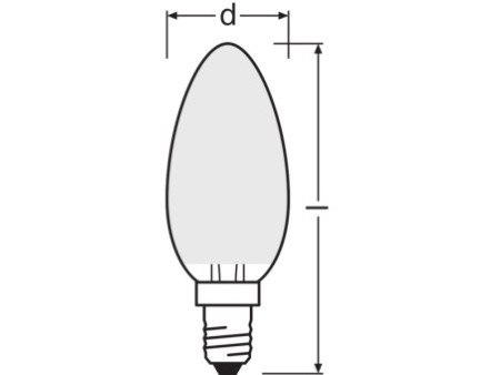 LEDVANCE Ampoule LED CLASSIC B, 4 Watt, E14, mat