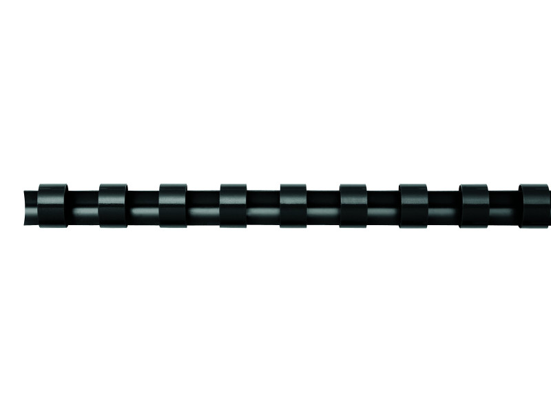 Fellowes Peigne à relier en plastique, A4, 6 mm, noir