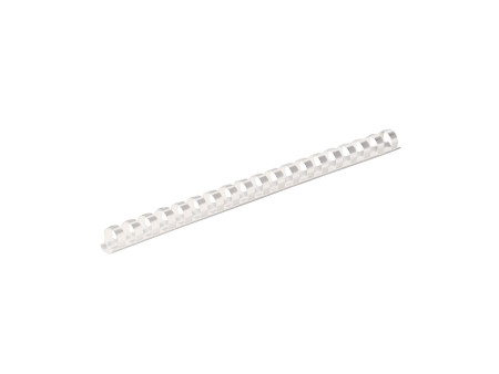 Fellowes Peigne à relier en plastique, A4, 8 mm, blanc