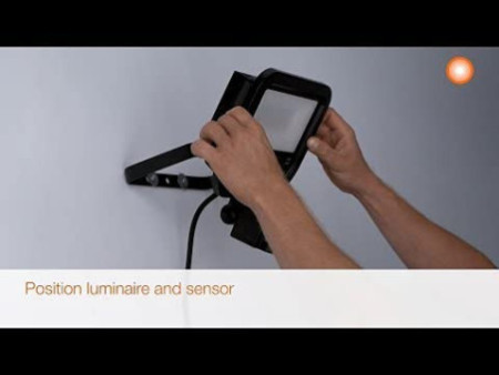 LEDVANCE Projecteur LED FLOODLIGHT SENSOR, 10 W, 3000K WT