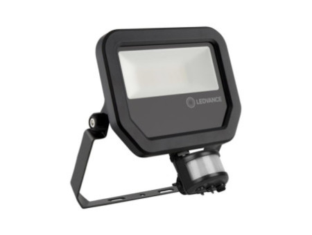 LEDVANCE Projecteur LED FLOODLIGHT SENSOR, 20 W, 3000K BK
