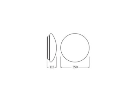 LEDVANCE Applique murale et plafonnier SURFACE CIRCULAR 350