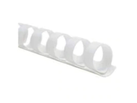 Fellowes Peigne à relier en plastique, A4, 10 mm, blanc